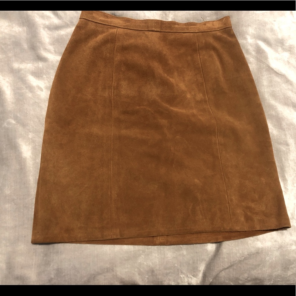Vintage cow split skirt